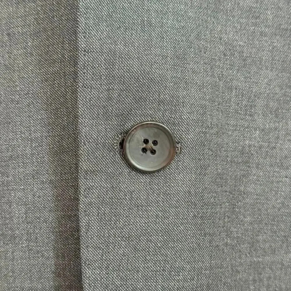 Suitsupply Charcoal Gray Pure Wool Lazio Single-Breasted Blazer Jacket US 40